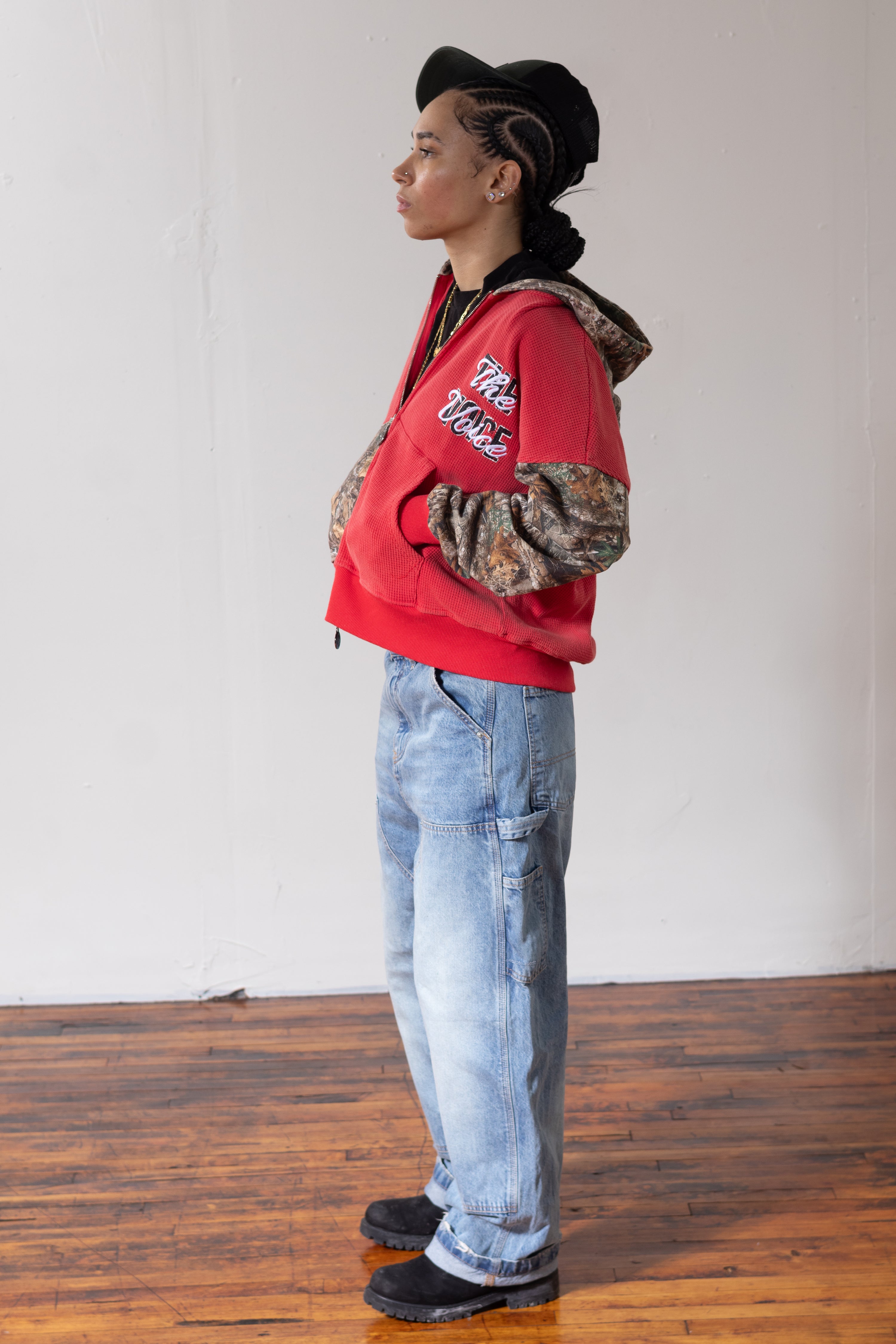 "Ramo" Double Zip Boxy Hoodie